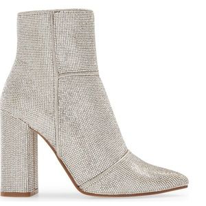 Steve Madden Rhinestone Heeled Booties